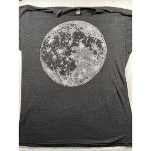 Full Moon Astronomy Print Mens Graphic T shirt size L
